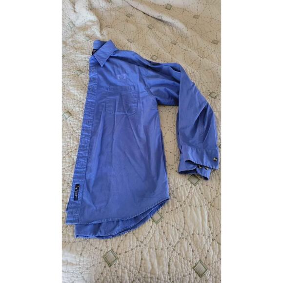 Blue Dress Shirt SIZE Large PORT AUTHORITY AUTHENTIC CHINO - Picture 1 of 5